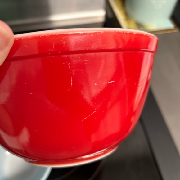 1940s complete Pyrex primary bowls set - Picture 4 of 5